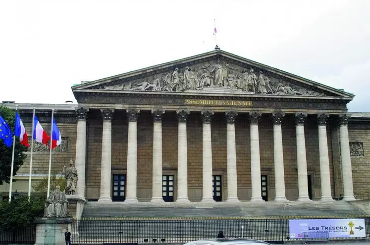 L’Assemblée nationale siège au Palais Bourbon, à Paris.