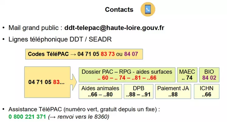 contacts DDT43