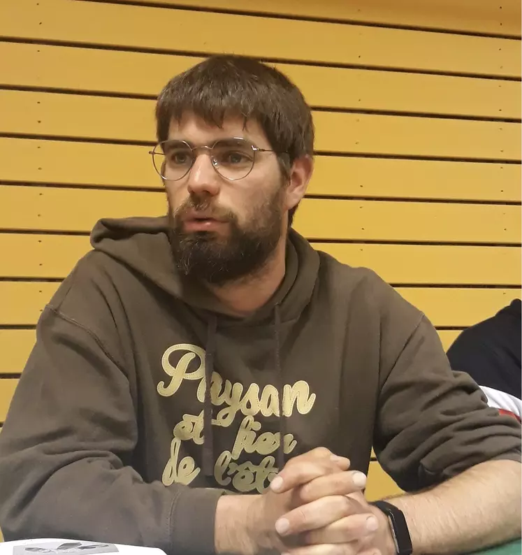 Etienne Liautaud, pfrésident du groupement de producteurs de Lentille Verte du Puy.