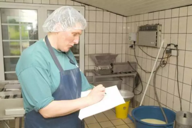 Productrice de fromage salers à Loupiac, Madeleine Serre vient d’être primée pour l’idée d’un logiciel.