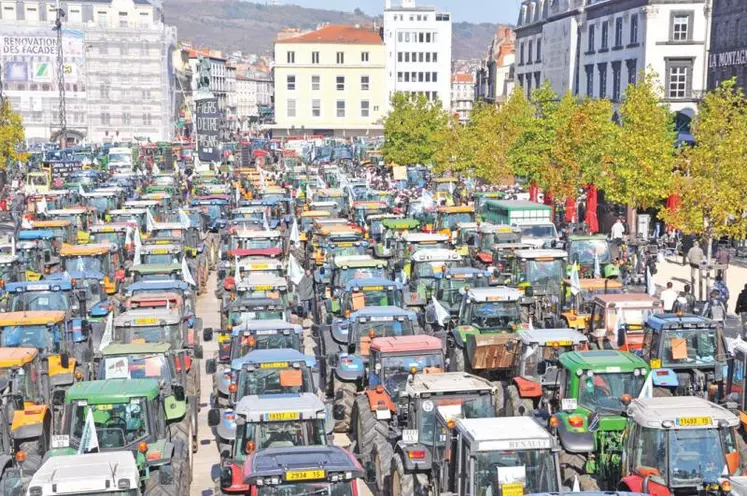 Pas de tracteur le 23 juin mais des vaches, brebis... descendues du Massif central.