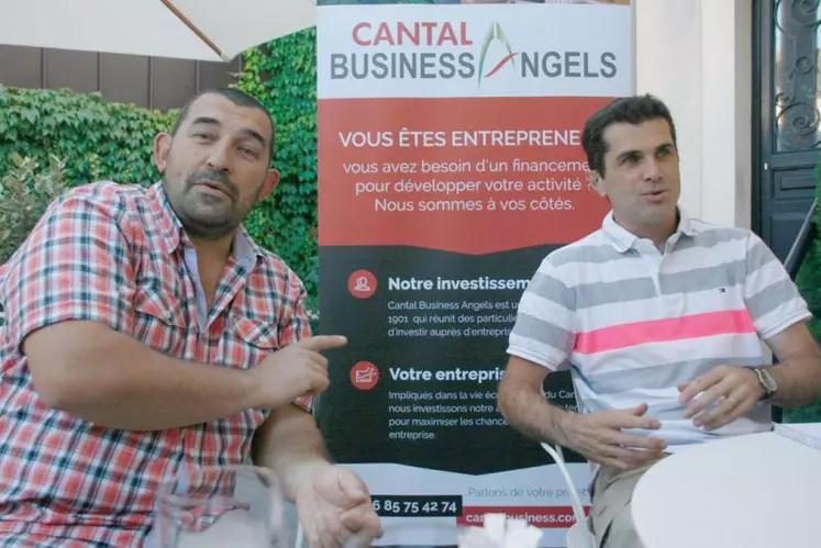 Olivier Theil, patron de Mécatheil, et Sébastien Pissavy, membre de Cantal business angels.