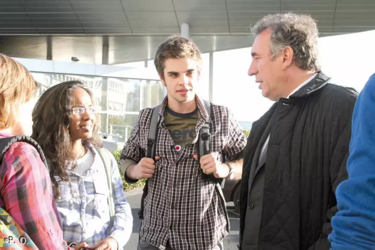 François Bayrou dans le Cantal.