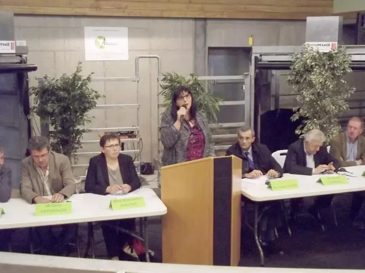 Michèle Chastang, présidente du Marché au cadran, a invité les éleveurs et les négociants à ne pas relâcher leurs efforts pour approvisionner un outil qu’ils se sont approprié.