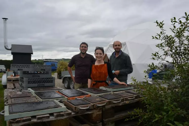 Arnaud Jalenques, Francesca Grisoni et Laurent Velle.