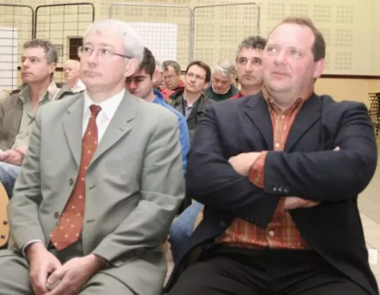 Le directeur, Éric Minier, et son président, Jean-Marc Delbos.