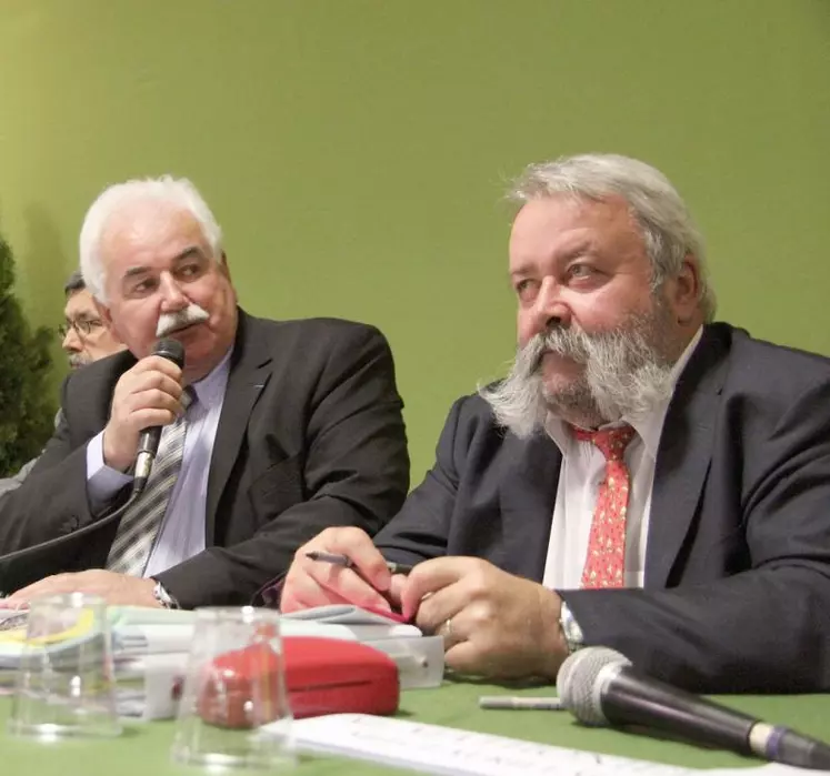 Le président Jean-Pierre Picard (ici aux côtés du directeur fédéral Jean Nicolaudie) avait invité Christian Lagalice (à droite).