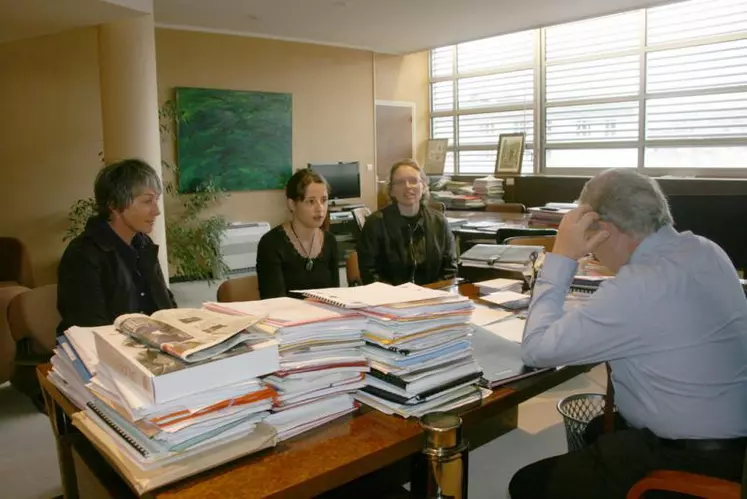 Avant Jacques Mézard, les représentantes des sages-femmes ont été reçues en préfecture pour exprimer leurs revendications.