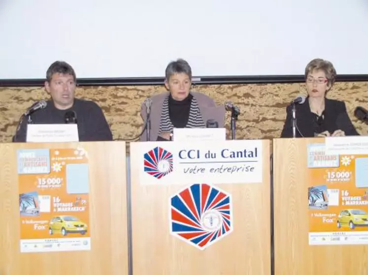 Bruno Faure, président du CDT, Michèle Couret et Jacqueline Cordesse, co-présidentes de l’Udotsi.