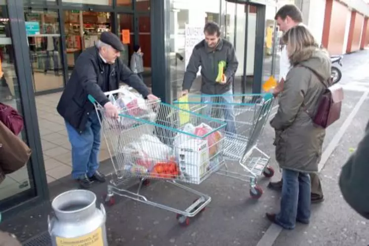 Pas une action “coup de poing”, mais une opération de communication auprès des consommateurs.