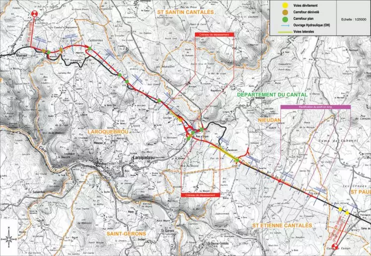 Les travaux sur la RD120 qui devraient débuter dans un an porteront sur l’aménagement de 10,5 km de voie, dont 7,5 km de tracé neuf.