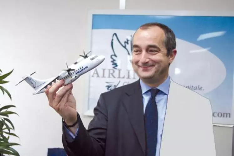 Lionel Guérin, PDG de la compagnie Airlinair, qui a bâti son succès sur l’avion ATR.
