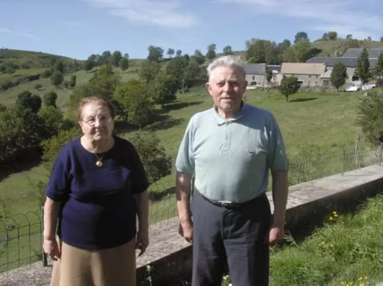 Albert Monier (ici avec son épouse), infatigable défenseur des retraites agricoles.