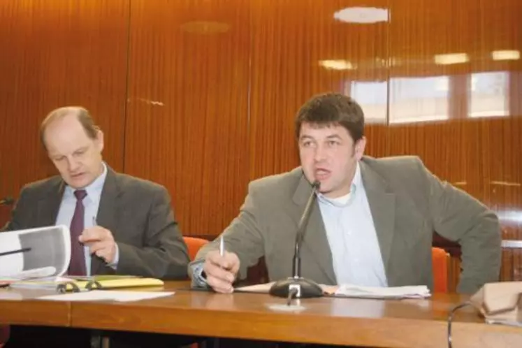Le vice-président, Géraud Fruiquière, a exposé les revendications professionnelles en faveur d’une réorientation des soutiens.