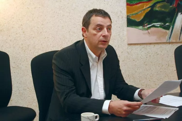 Alain Calmette, maire d’Aurillac et conseiller général d’opposition.