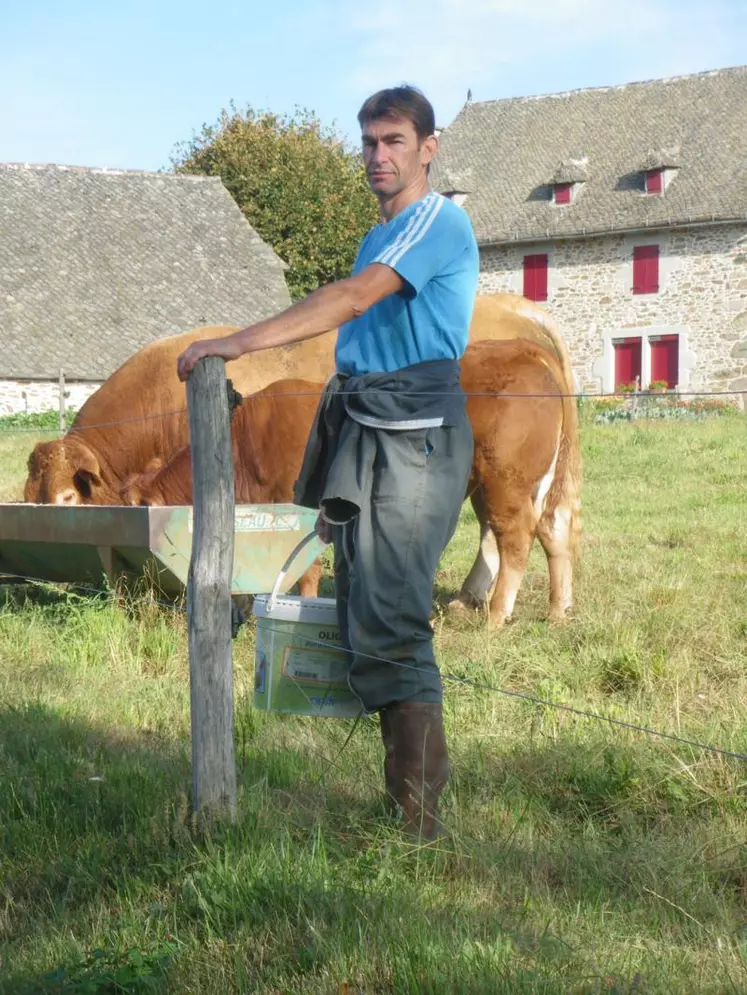 Président de la FDSEA depuis quelques semaines, Joël Piganiol est éleveur de limousines à Sénezergues, associé avec son frère.