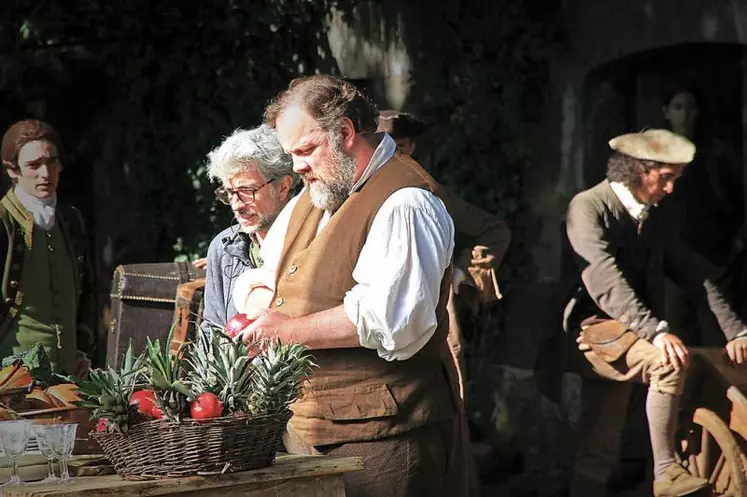 GrÃƒÂ©gory Gadebois lors du tournage.