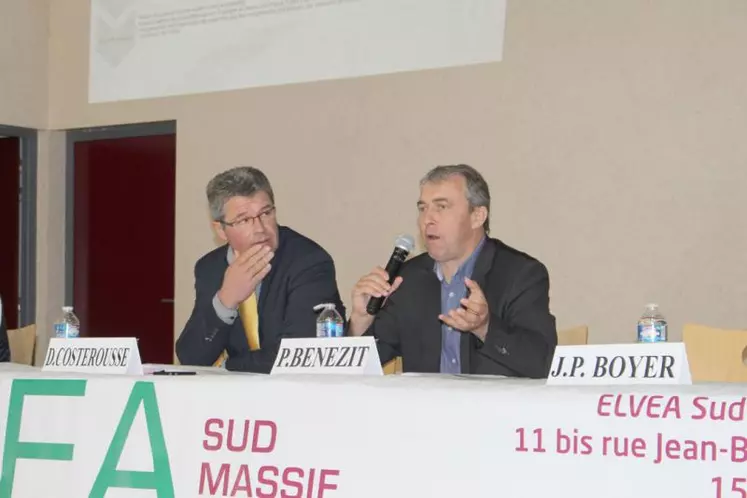 Patrick Bénézit, aux côtés de Denis Costerousse, président d’Elvea Sud MC.