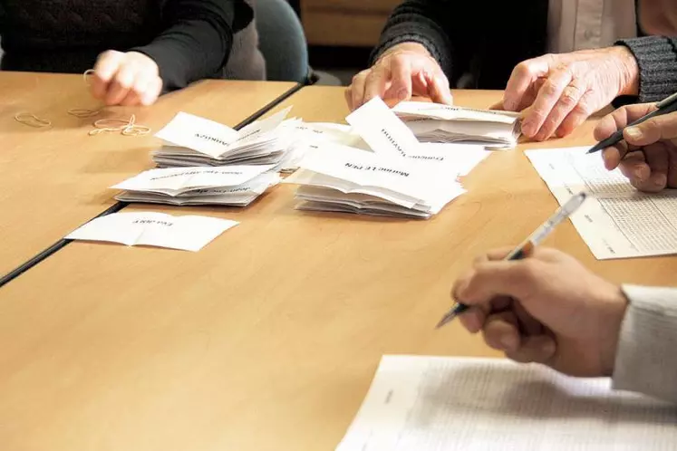 Le tiercé de tête dans les urnes cantaliennes : Hollande 30,84 %, Sarkozy 28,61 %, Le Pen 15,12 %.