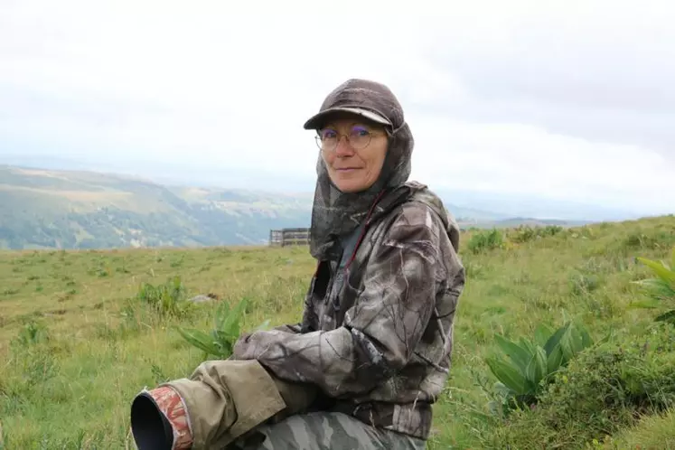 Se fondre dans le paysage, être accepté des animaux et des propriétaires fonciers compose la devise de Nathalie Verlaet pour profiter de la 
nature. Les marmottes, le sujet du jour.