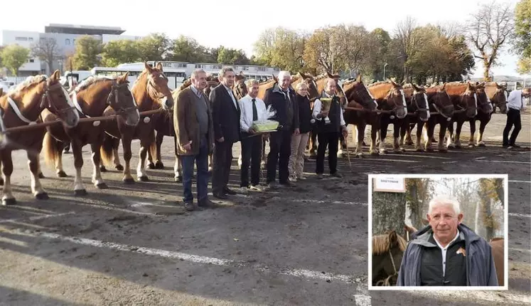 Le prix de famille a été décerné à Marc Flagel, suivi d’Alfred Clavel. En médaillon, Roger Condamine.