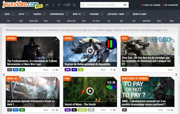 Jeuxvideo.com est dans sa spécialité le site francophone le plus consulté au monde.