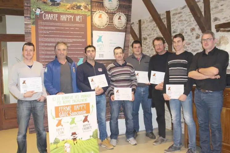Les agriculteurs cantaliens engagés dans la démarche “Happy fermes” récompensés par la société Obione.