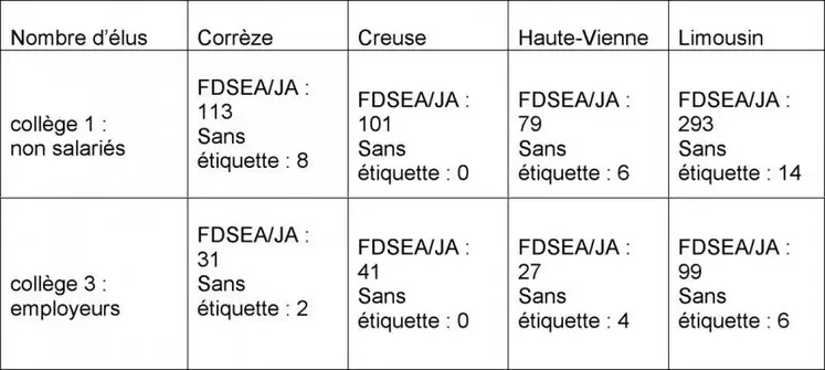 Les élus des collèges 1 et 3.