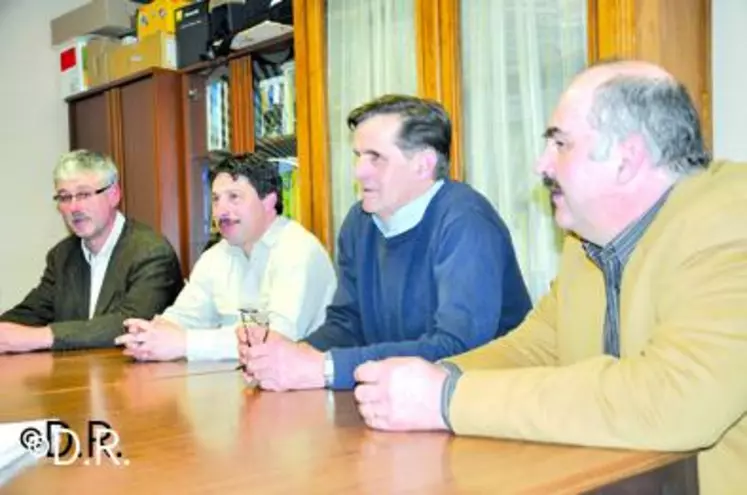 Thierry Jamot, Pascal Lerousseau, Gérard d’Aubigny et Philippe Monteil.