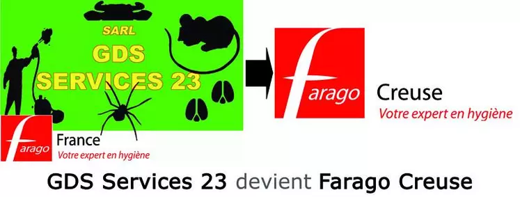 GDS Services 23 change de  dénomination pour devenir Farago Creuse avec des objectifs de meilleures reconnaissance et efficacité et ainsi encore renforcer ses proximité, technicité, professionnalisme et réactivité, bases de son action au quotidien.