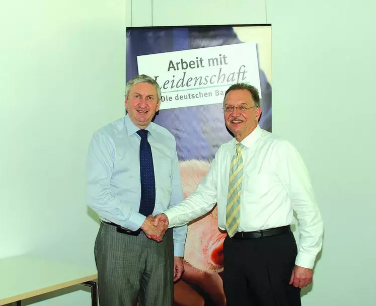 Jean-Michel Lemétayer, président de la FNSEA et Gerd Sonnleitner, président du DBV.