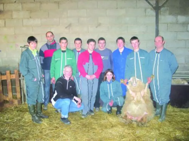 Les volontaires du Lycée Agricole.