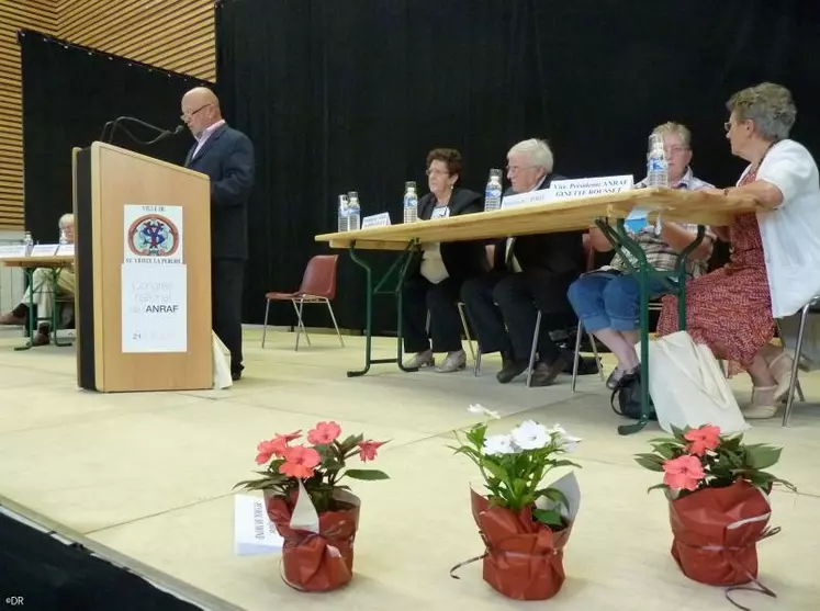 Raymond Baynaud, secrétaire adjoint de l’ANRAF et président de la section des anciens de la FDSEA 87 a souligné l’absence de représentants de l’État à l’assemblée générale.