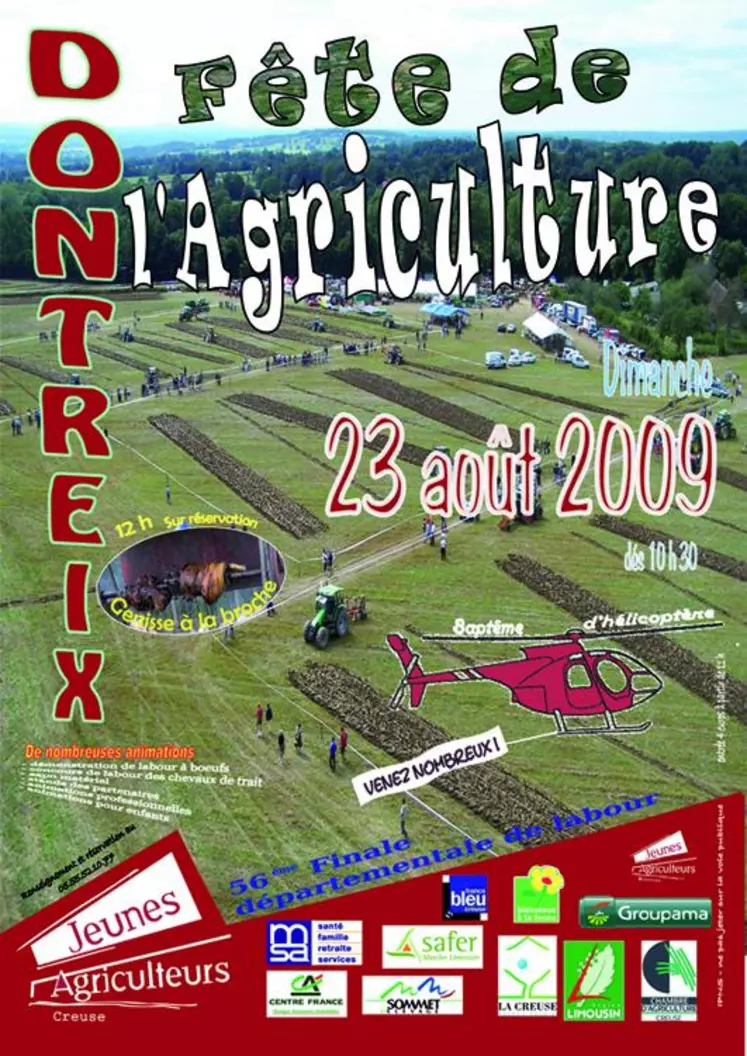L'affiche de la prochaine fête de l'agriculture.