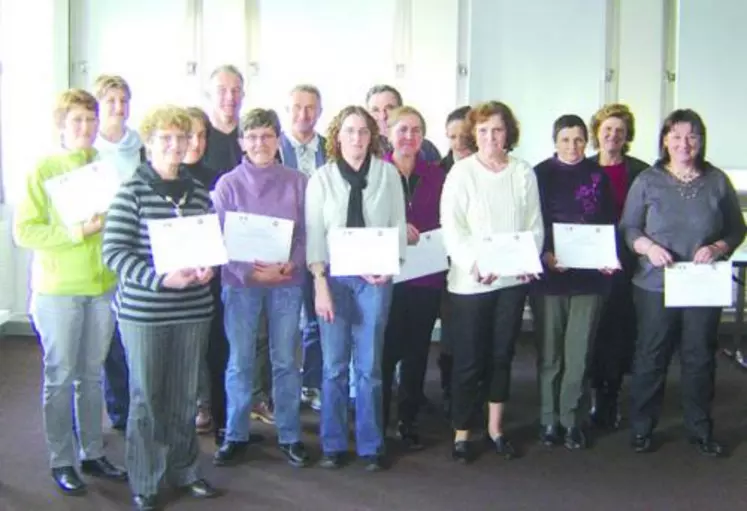 Remise de diplômes.