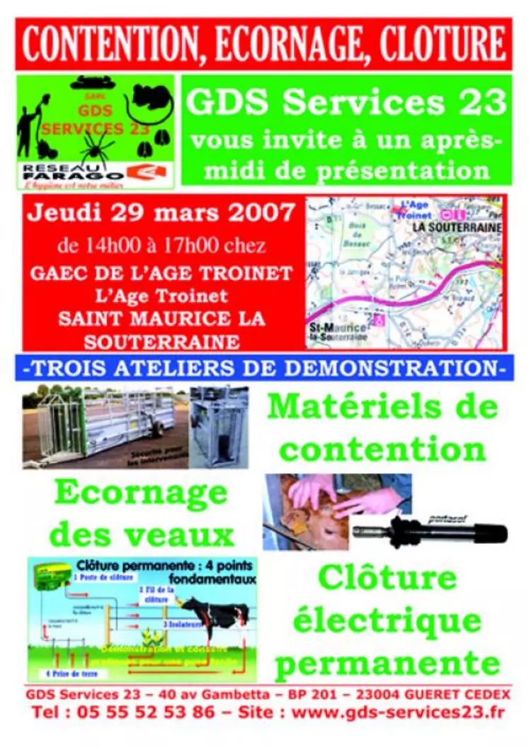 L'affiche de la journée.