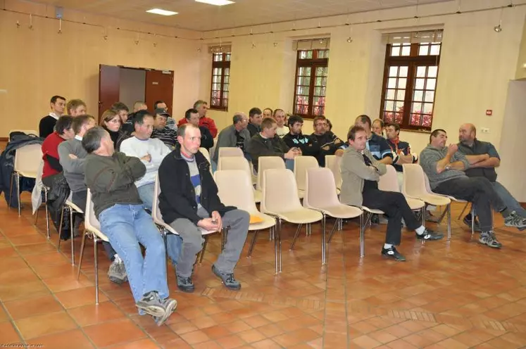 Les producteurs creusois concernés par la marque Lait de montagne se sont retrouvés à Mérinchal le 7 novembre.