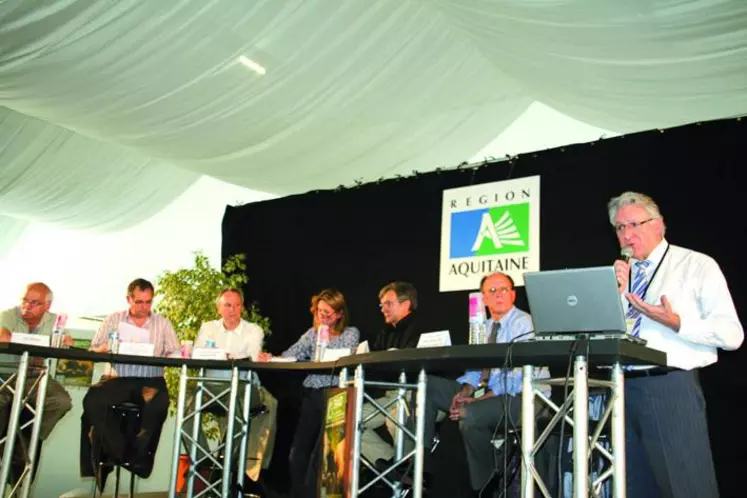 La table ronde « Quel avenir pour l’eau dans le Sud-Ouest ? » a été organisée lors du Salon international de l’agriculture durable, le 4 juin, à Agen.
