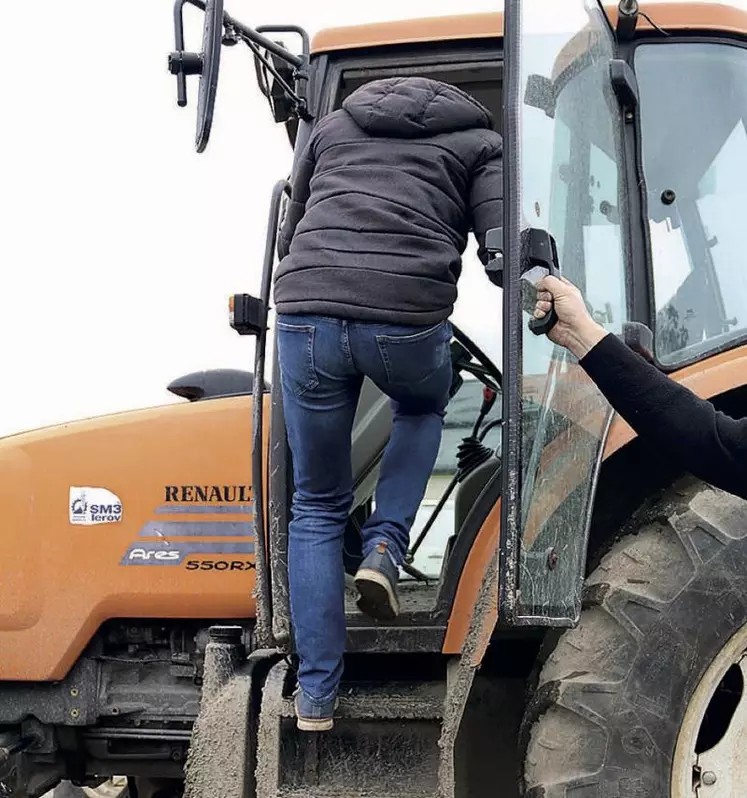 Les chutes de hauteur, c’est aussi les montées et descentes du tracteur !