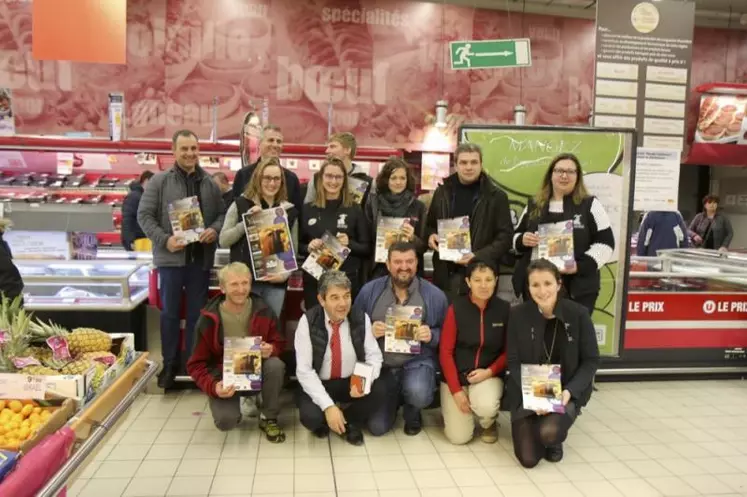 Vendredi 22 décembre, 10 000 exemplaires ont été offert pour l’achat d’agneaux français en rayon boucherie.