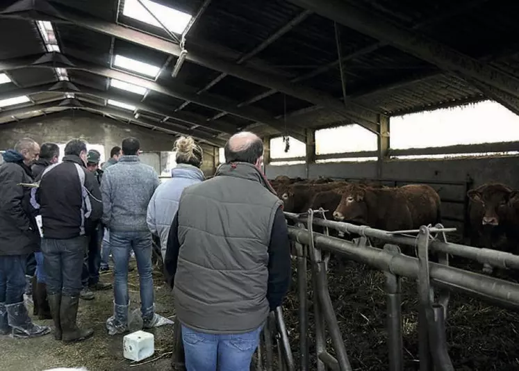 L’après-midi les membres du syndicat ont visité le Gaec des Balachs à Gabrias.