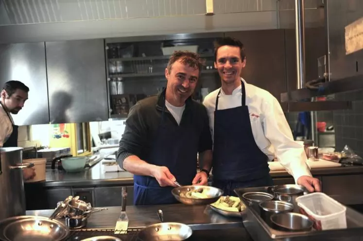 Pour ce concours cuisine, le chef Cyril Atrazic a décidé de s’effacer derrière son élève, Sébastien Tournadre.