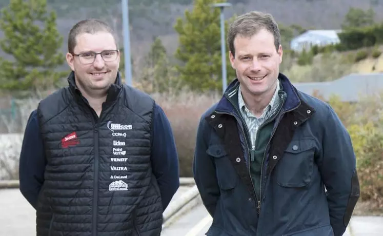 Hervé Boudon et Guillaume Cabot, vice-président du syndicat national.