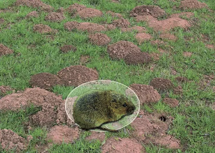 Même sans indice de présence frais, la densité sur une parcelle peut atteindre 250 individus par hectare.