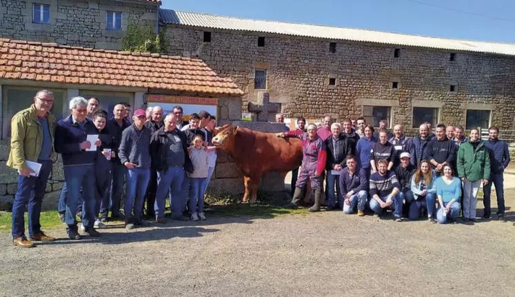 L’assemblée générale s’est poursuivie par la visite de l’élevage du Gaec Combourieu à La Besseyre Saint-Mary en Haute-Loire.