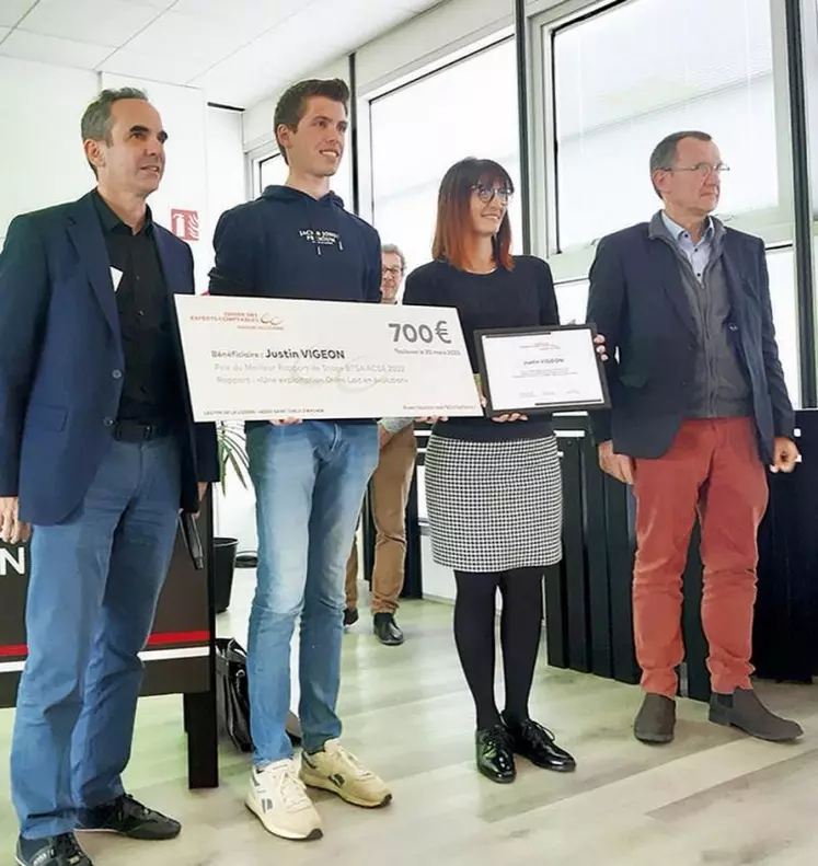 Âgé de 20 ans, ce jeune diplômé de BTSA au lycée agricole de Saint-Chély a remporté le premier prix décerné par l’ordre des experts-comptables d’Occitanie, pour son rapport de stage sur une exploitation d’ovin-lait en Aveyron.