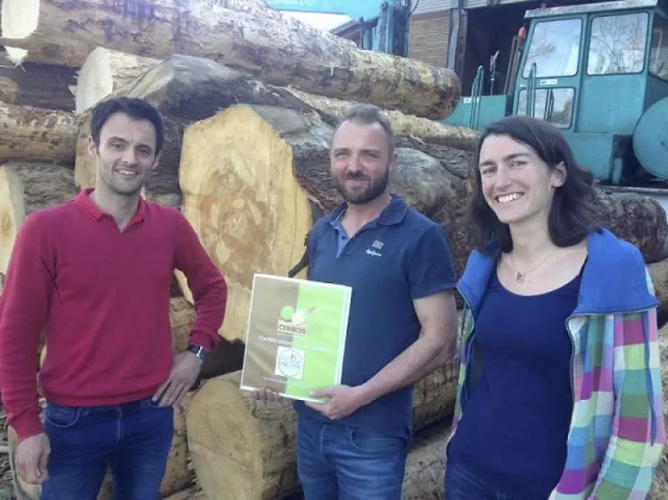 La scierie Montmartin à La Talaudière, dans la Loire, a été la première entreprise certifiée Bois des Territoires du Massif central™.