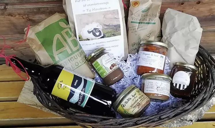 Le panier « Gourmandise » que propose les Agricultur’elles.