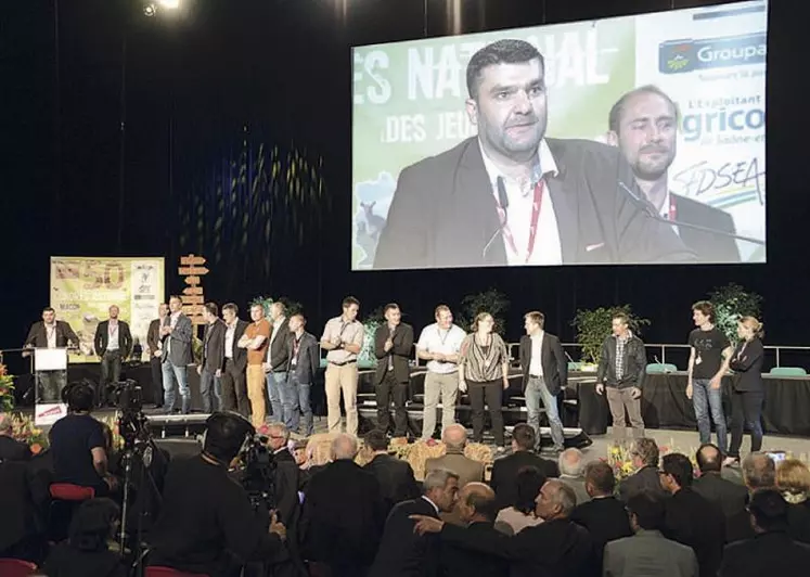 L’année dernière, lors du congrès national des JA à Mâcon, Jérémie Decercle avait été élu président du syndicat.