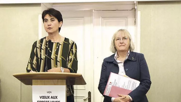 Sophie Pantel, présidente du conseil départemental et Christine Wills-Morel, préfète de la Lozère.